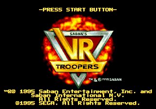 VR Troopers (USA, Europe) Title Screen